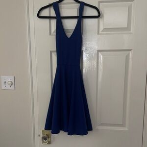 Ya Los Angeles Navy Backless Dress